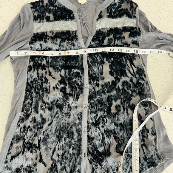 TINY by Anthropologie Velvet Silk Burnout w/Sequin - Picture 7 of 9